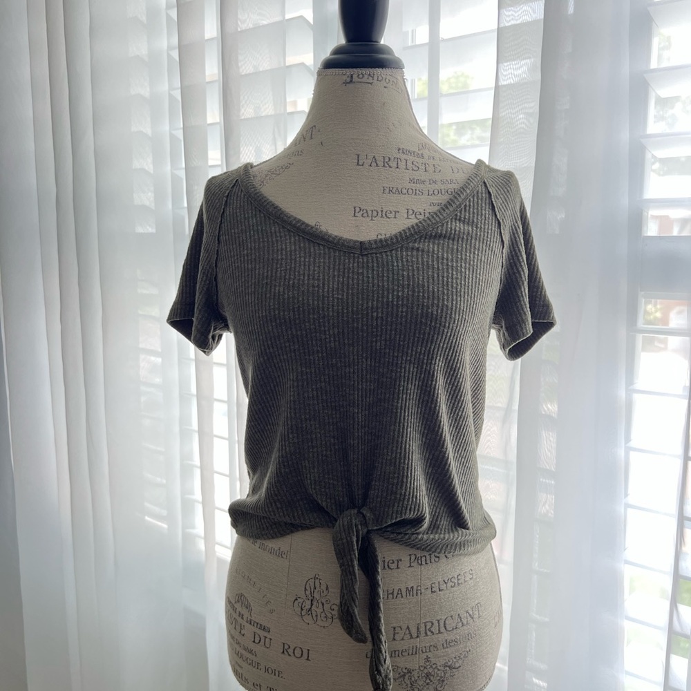 Abercrombie & Fitch Tie Front Tee